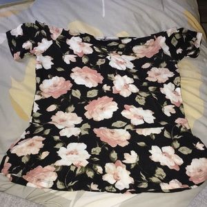Floral rose Tee